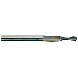 1.6mm Diameter x 6mm Shank 2-Flute Short Length Ball Nose Necked Design Premium Carbide End Mill product photo