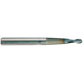 3.0mm Diameter x 6mm Shank 2-Flute Tapered Pencil Neck Ball Nose Premium Carbide End Mill product photo