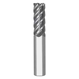 0.1875" Diameter x 0.1875" Shank 5-Flute Short Uncoated Carbide Square End Mill product photo