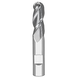 0.3750" Diameter x 0.3750" Shank 3-Flute Stub Length AlTiN Coated Carbide Ball Nose End Mill product photo