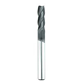 0.2500" Diameter x 0.2500" Shank 4-Flute Standard Diamond CVD Coated Carbide Square End Mill product photo