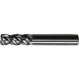 1/2" Diameter x 1/2" Shank, 4-Flute Bright Carbide Variable Index Square Shoulder End Mill product photo