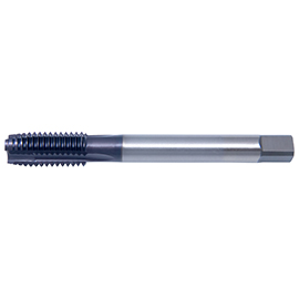 M2.5x0.45 Metric 6H Black Oxide Coated HSS-E Plug Chamfer Spiral Point Tap product photo