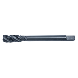 M3.5x0.6 Metric 6H Black Oxide Coated HSS-E Semi-Bottoming Spiral Flute Tap product photo