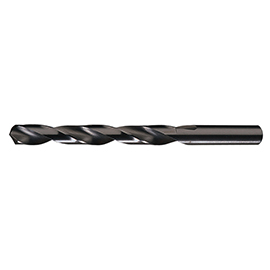 7.8mm 118 Degree Radial Point Black Oxide Coated High Speed Steel Jobber Length Drill Bit product photo
