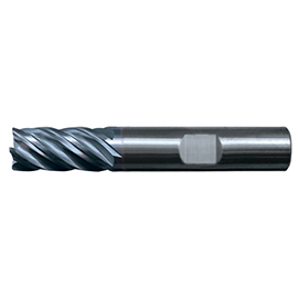 7/16" Diameter x 7/16" Shank, 5-Flute AP/MAX Coated Carbide Variable Index Square Shoulder End Mill product photo