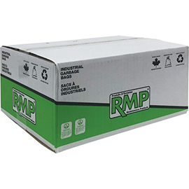 22" x 24" White Utility Industrial Garbage Bag, 0.64 mils, Box of 500 product photo
