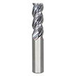 0.1250" Diameter x 0.1250" Shank 3-Flute Short TiCN Coated Carbide Square End Mill product photo
