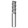 6mm Diameter x 6mm Shank 5-Flute Short AlTiN Coated Carbide Square End Mill product photo