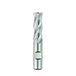 1/4" Diameter x 3/8" Shank 4-Flute Standard TiCN Coated HSCO Roughing End Mill product photo