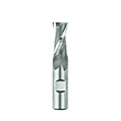 0.6250" Diameter x 0.6250" Shank 2-Flute Short Uncoated HSCO Square End Mill product photo