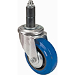 4" (101.6 mm) Rubber Stem Caster, Swivel product photo