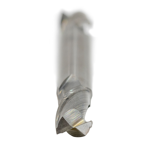 1/2" Diameter x 1/2" Shank 2-Flute Regular Length Double Ended Blue Series Carbide End Mill product photo Side View L