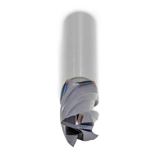 10mm 4-Flute Stub Solid Carbide End Mill TiAlN Coated product photo Side View L