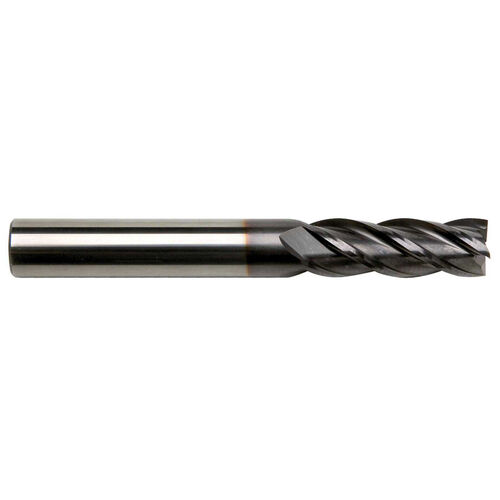 5/16" Diameter x 5/16" Shank 4-Flute Long Length AlTiN Red Series Carbide End Mill product photo Front View L
