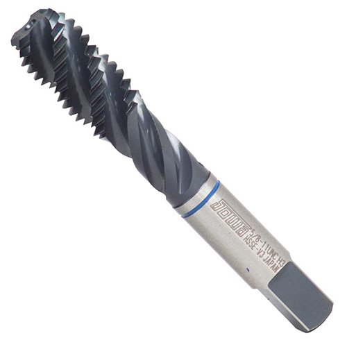 1-1/4"-7 UNC Blue Ring HSSE-V3 Spiral Flute Tap product photo Front View L