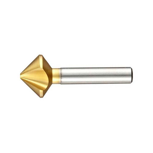 3/4" (19.05mm) HSCO TiN Coated 82º 3-Flute Countersink product photo Front View L