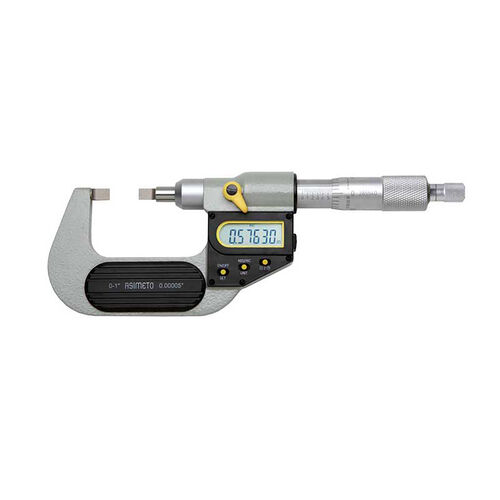 2-3"/50-75mm x 0.00005"/0.001mm Style A Asimeto Digital Blade Micrometer product photo Front View L