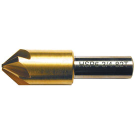 7/8" 60º 6-Flute TiN Coated Premium M42 Cobalt Countersink product photo