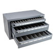 Cabinet Holds: 1/16" - 1/2" By 64ths Jobber Drill Bits, Case No. 13000 product photo Side View S
